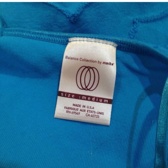 Y2K Balance By Marika Aqua Blue Tank Or Workout Top - Picture 5 of 8